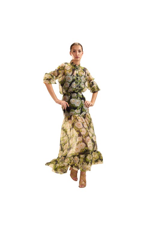 Cynthia Rowley Cornelia Silk Skirt In Gray