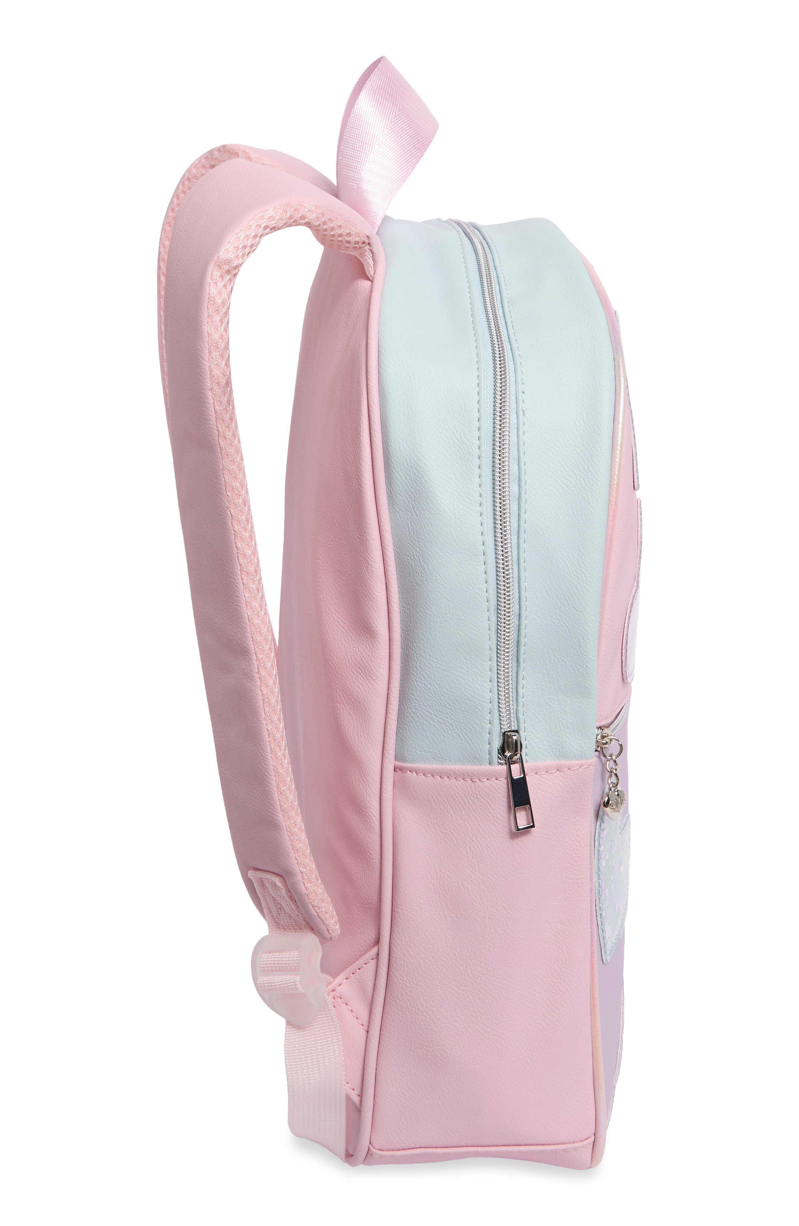Glitter Heart Large Backpack, Alternate, color, MULTI COLORS