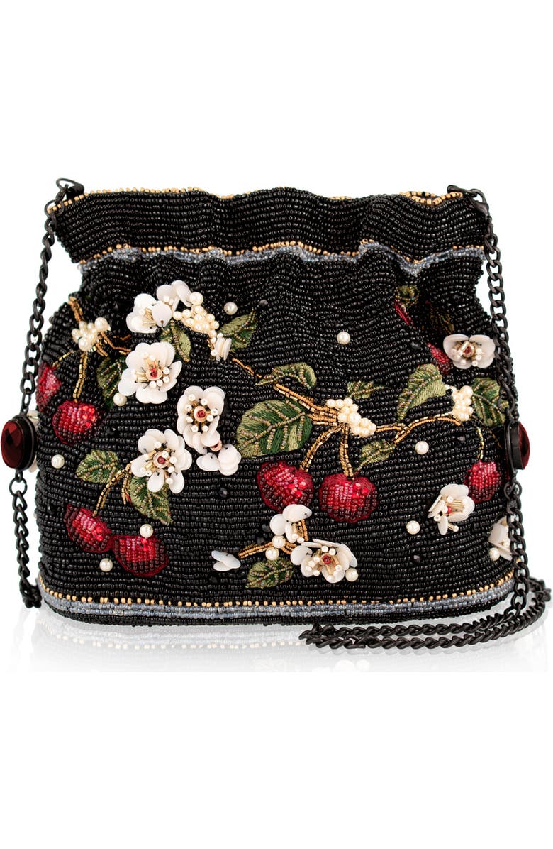 Mary Frances Accessories Sweet & Tart Crossbody Handbag, Main, color, Black
