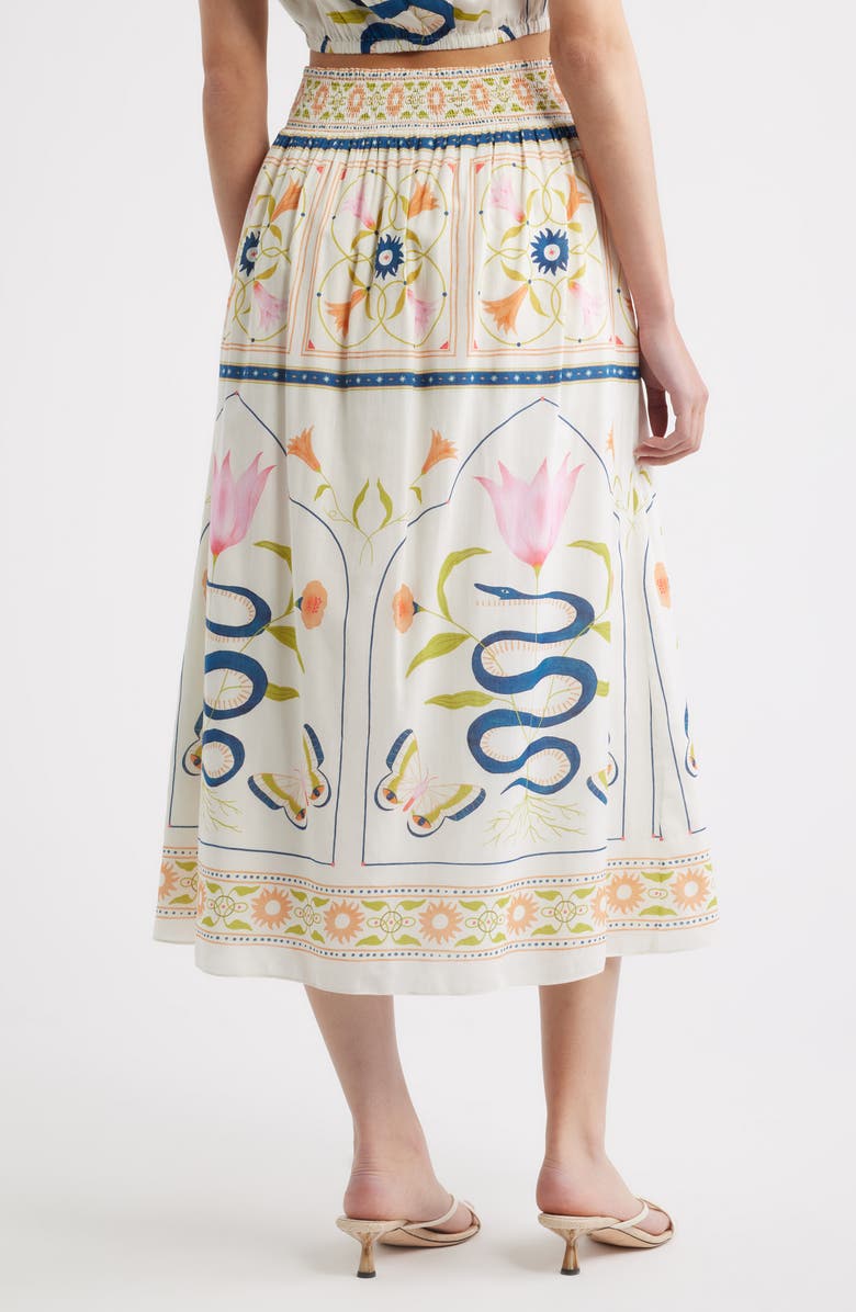 Cleobella Elliott Print Midi Skirt, Alternate, color, Montecito Print