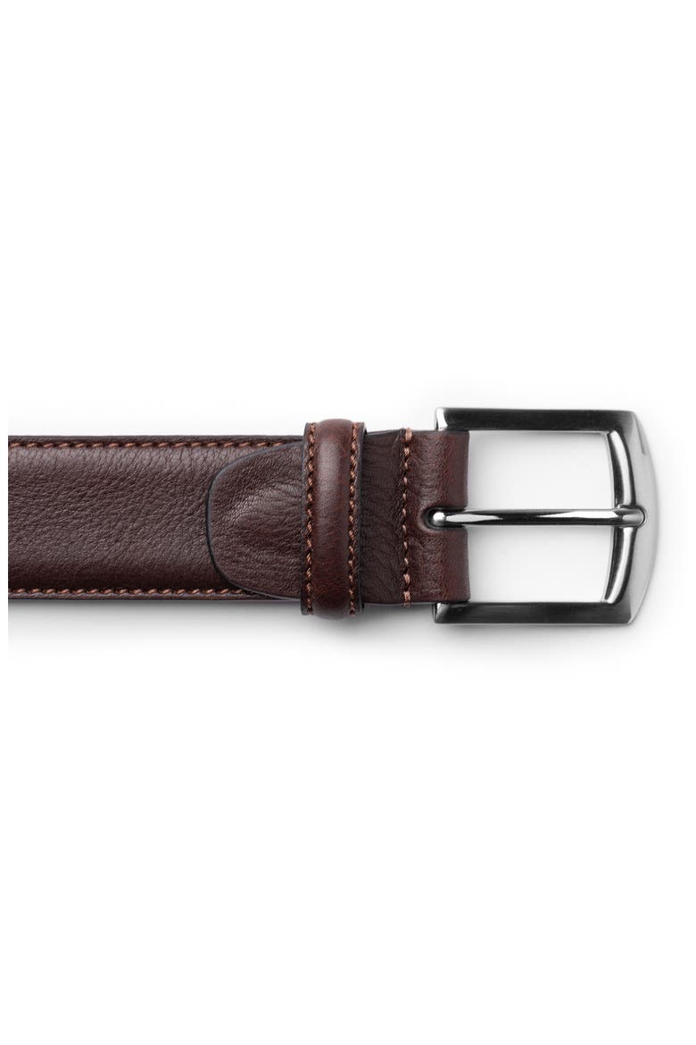 Castela Leather Belt, Alternate, color, DK BROWN