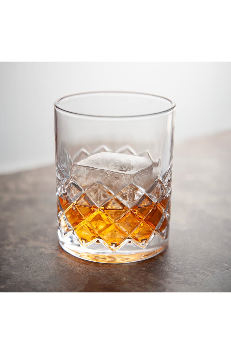 FINAL TOUCH Yarai Double Old-Fashioned Glass Set, Alternate, color, Clear