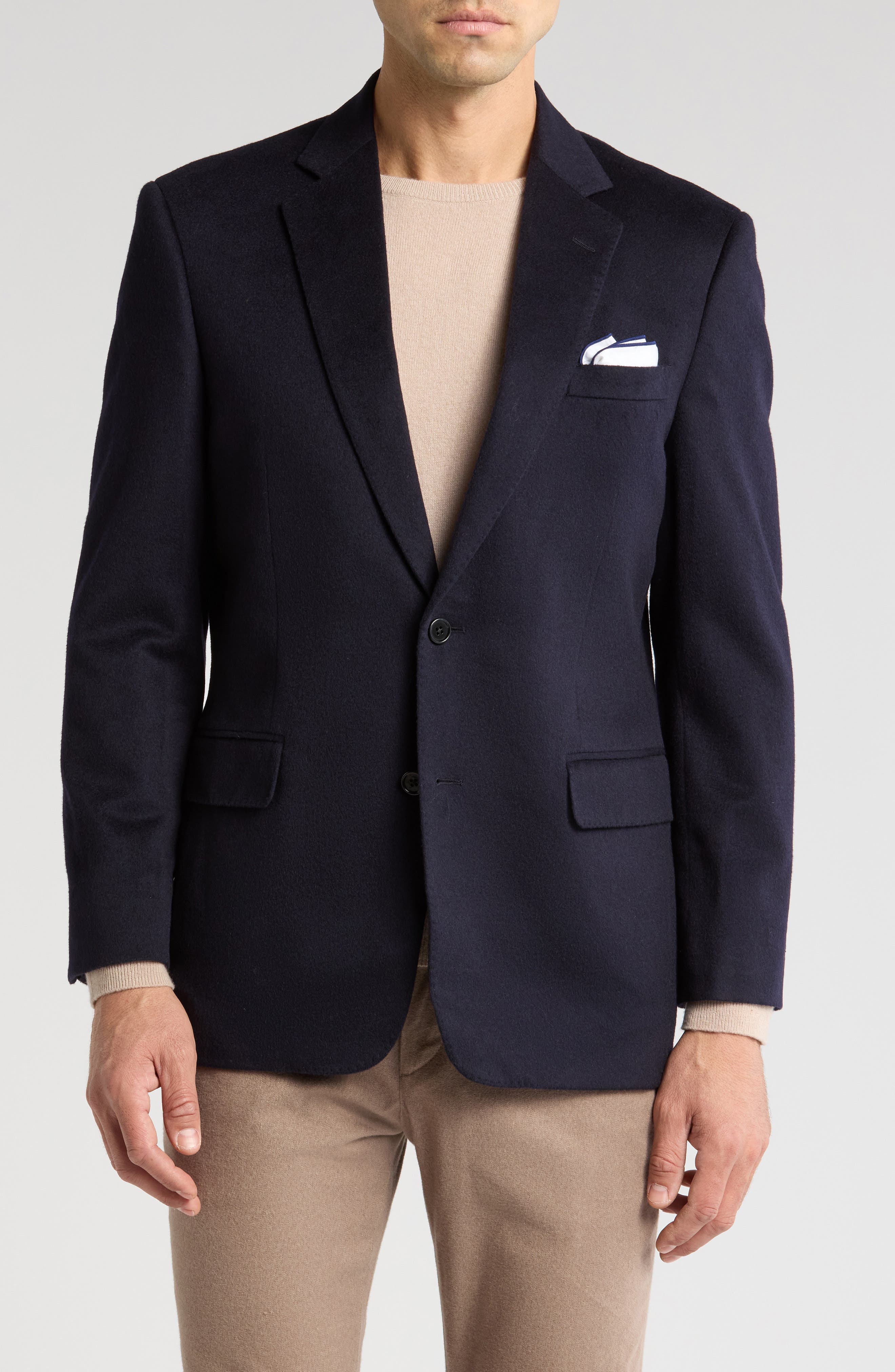 Bruno Magli Cashmere Classic Fit Sport Coat