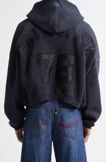 Gender Inclusive Oversize Varsity Zip Hoodie