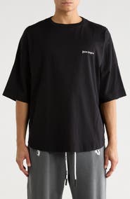 Palm Angels Embroidered Logo Crewneck T-Shirt