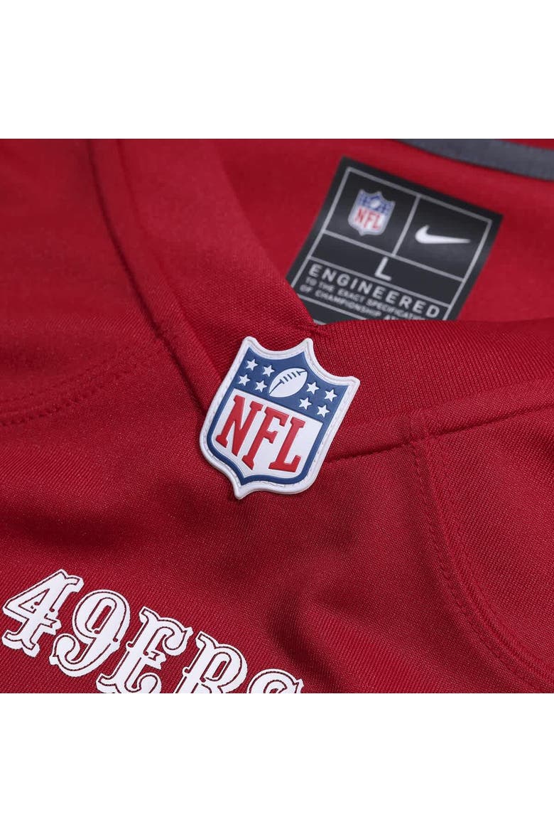 Men's Nike Ricky Pearsall  Scarlet San Francisco 49ers Team Game Jersey, Alternate, color, Scarlet