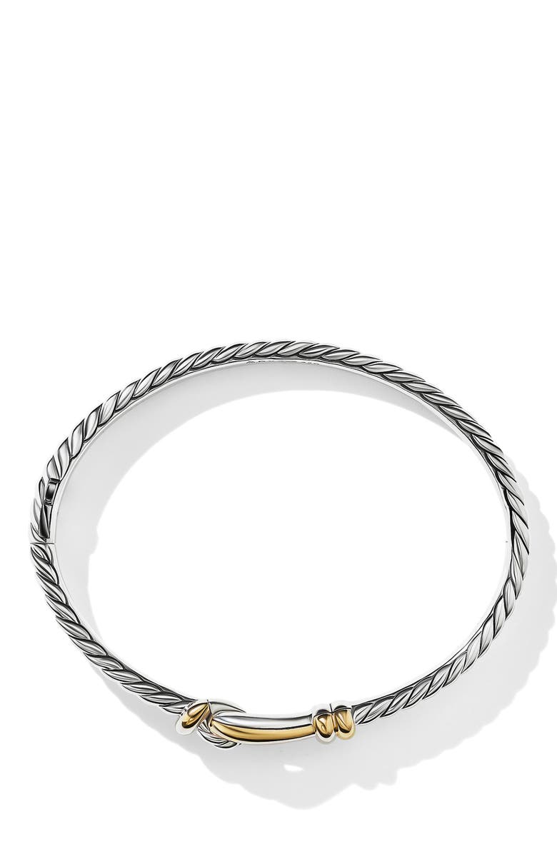 David Yurman Thoroughbred Loop Bracelet with 18K Yellow Gold, Alternate, color, 