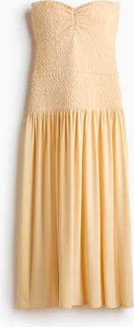 H&M Smocked-bodice Bandeau Dress