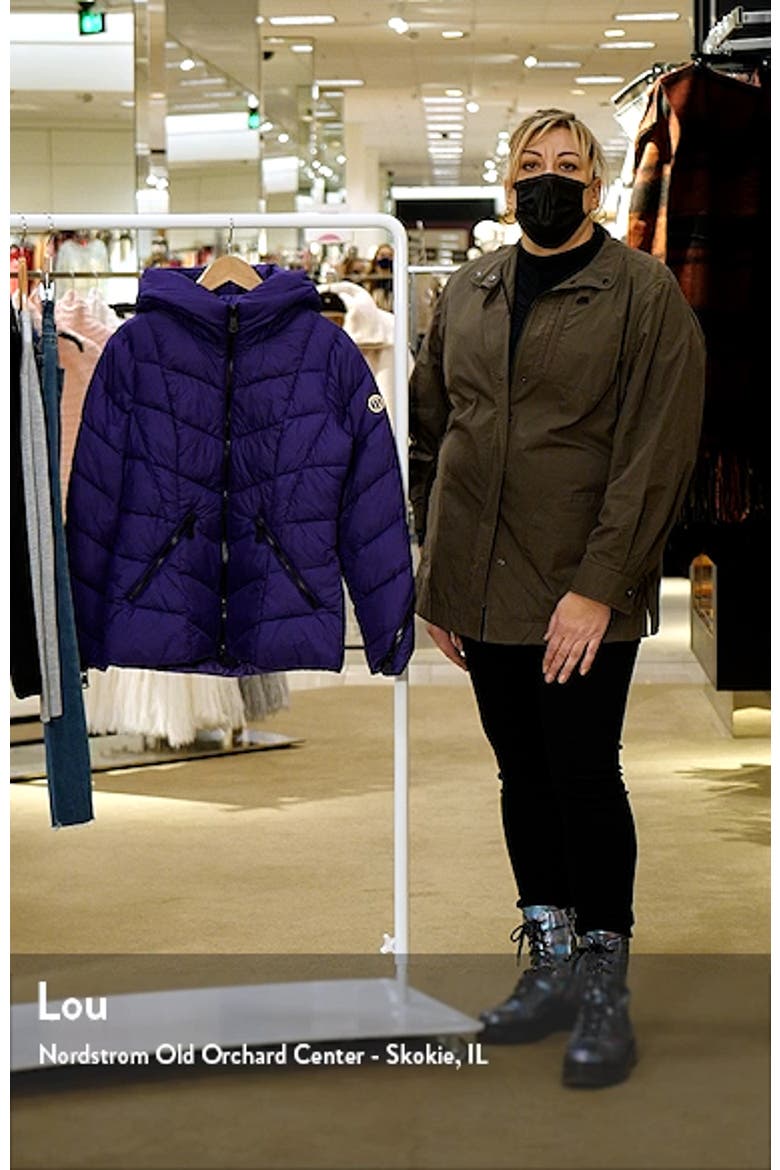 Water Resistant Hooded Puffer Coat video