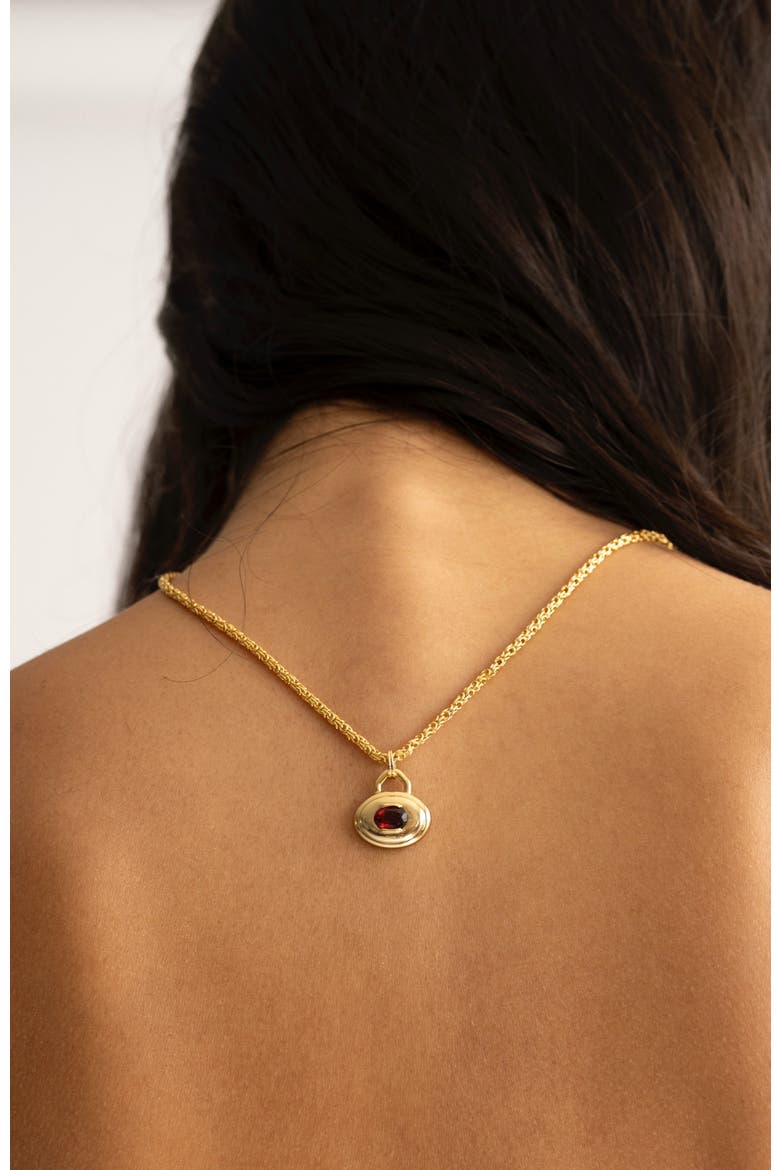 Rosalie Neckalce, Alternate, color, Yellow Gold