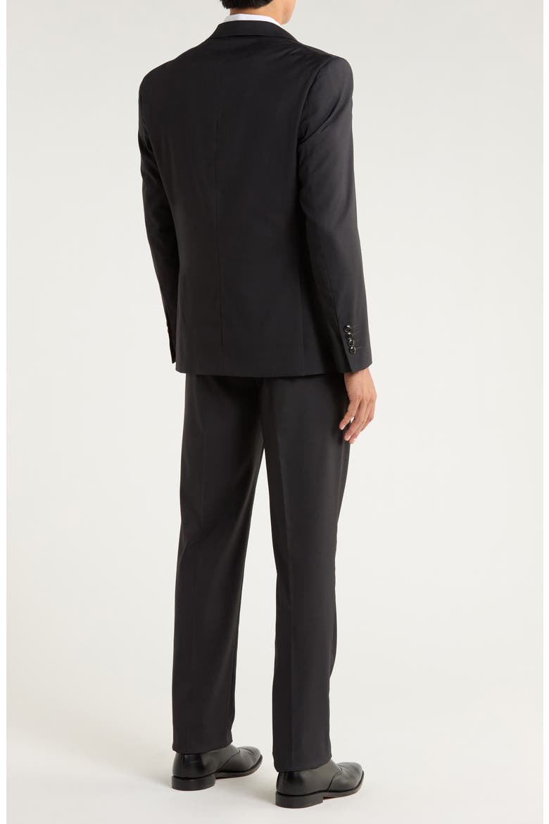 Stretch 3-Piece Suit, Alternate, color, DARK GREY