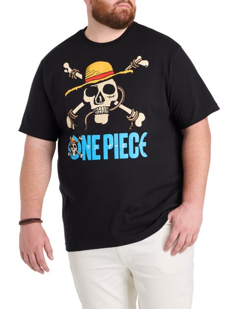 Big & Tall One Piece Straw Hat Crew Graphic Tee
