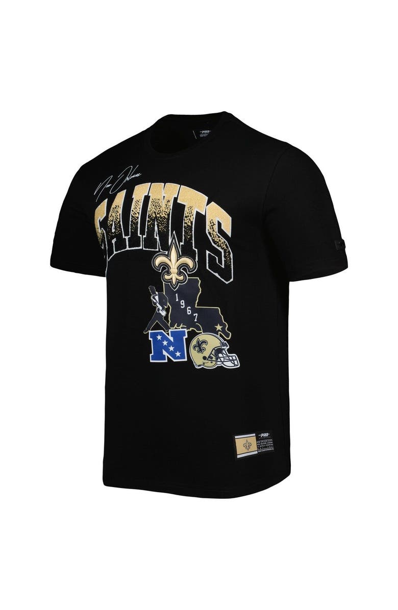 PRO STANDARD Men's Pro Standard Black New Orleans Saints Hometown Collection T-Shirt, Alternate, color, Black