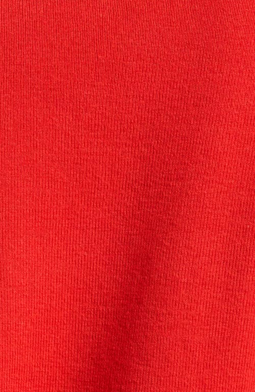 Shop Wayf Carly Rib Cardigan In Scarlet