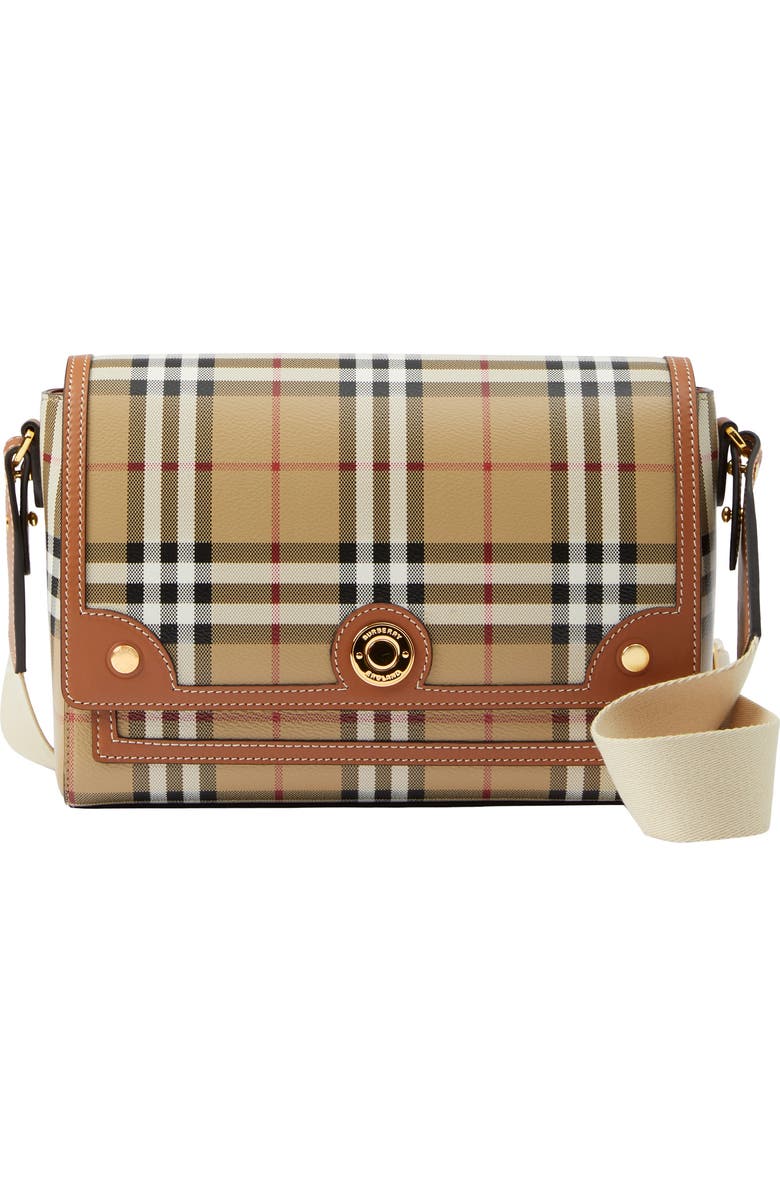 Burberry Note Bag, Main, color, Archive Beige/Briar Brown
