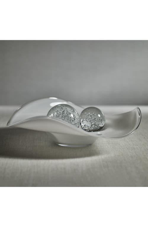 Zodax Shoal Opal Glass Bowl In White