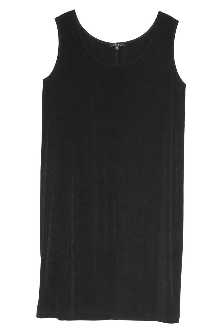 Sleeveless Shift Dress, Alternate, color, BLACK
