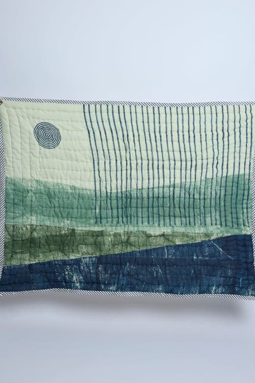 Cqc La Ojai Baby Quilt In Green