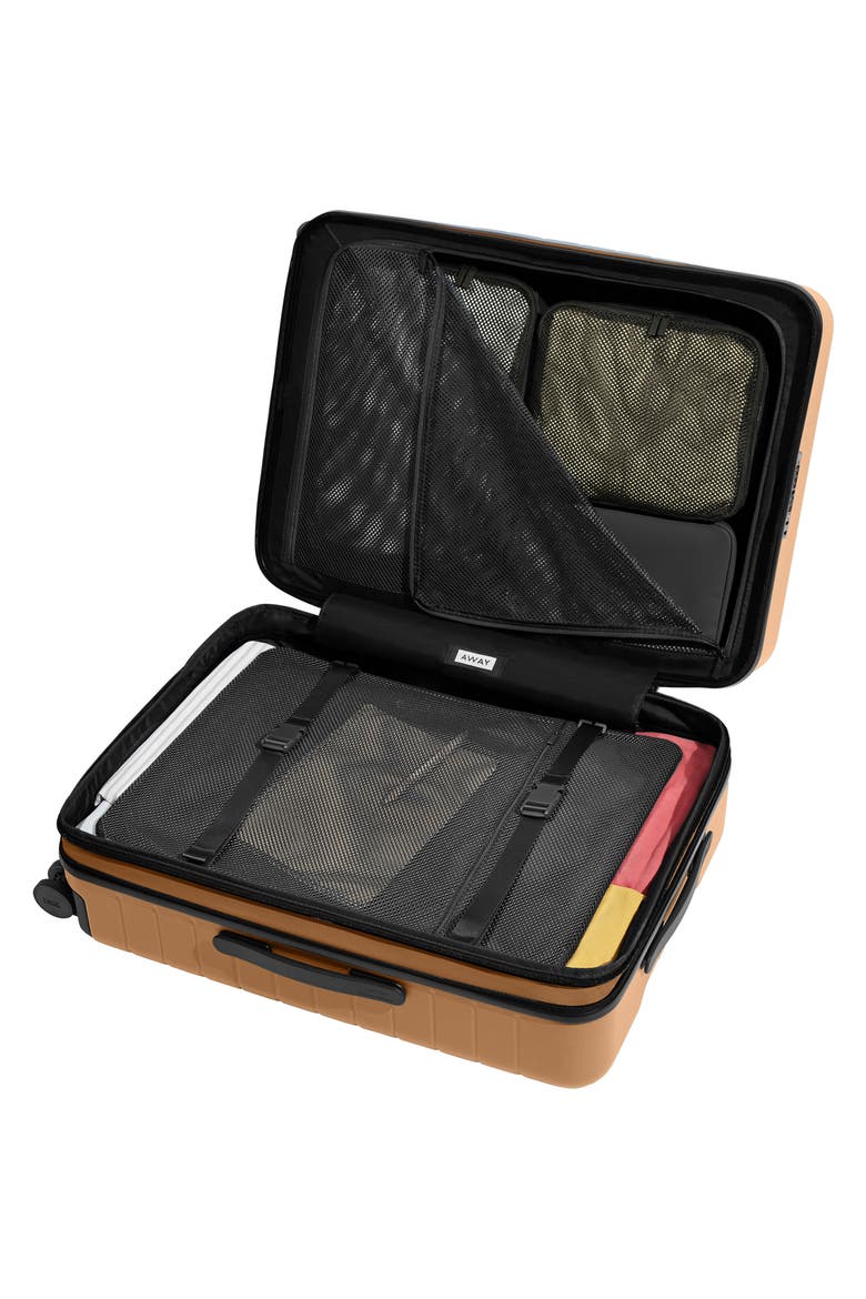 The Medium Flex Suitcase (Nordstrom Exclusive), Alternate, color, TAWNY BROWN
