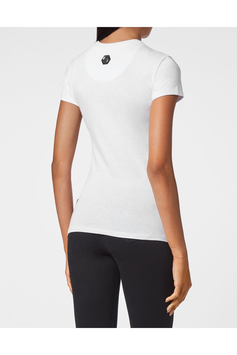 T-Shirt Round Neck Women, Alternate, color, white