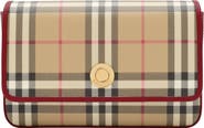 Burberry Hampshire Check Coated Canvas Crossbody Bag
