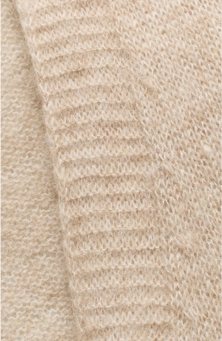 Celtic & Co. Grown On Button Up Sleeve Cardigan, Alternate, color, Oatmeal