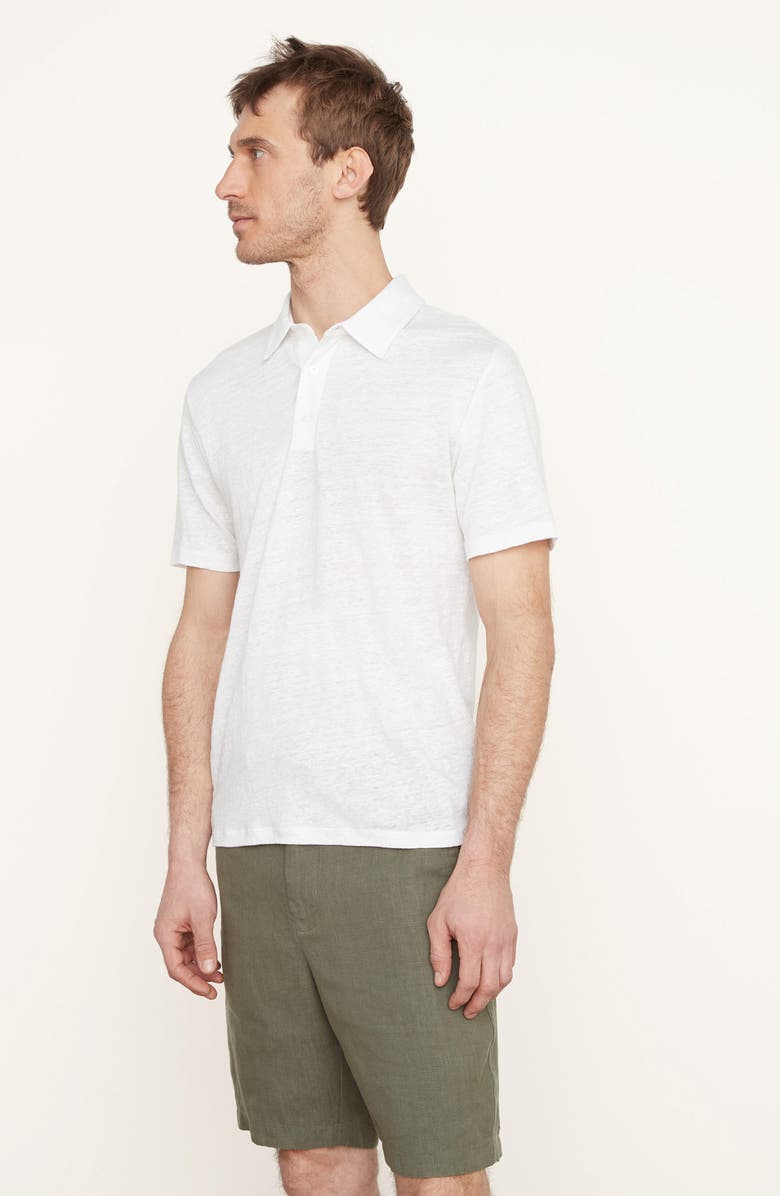 Vince Slub Linen Polo, Alternate, color, 