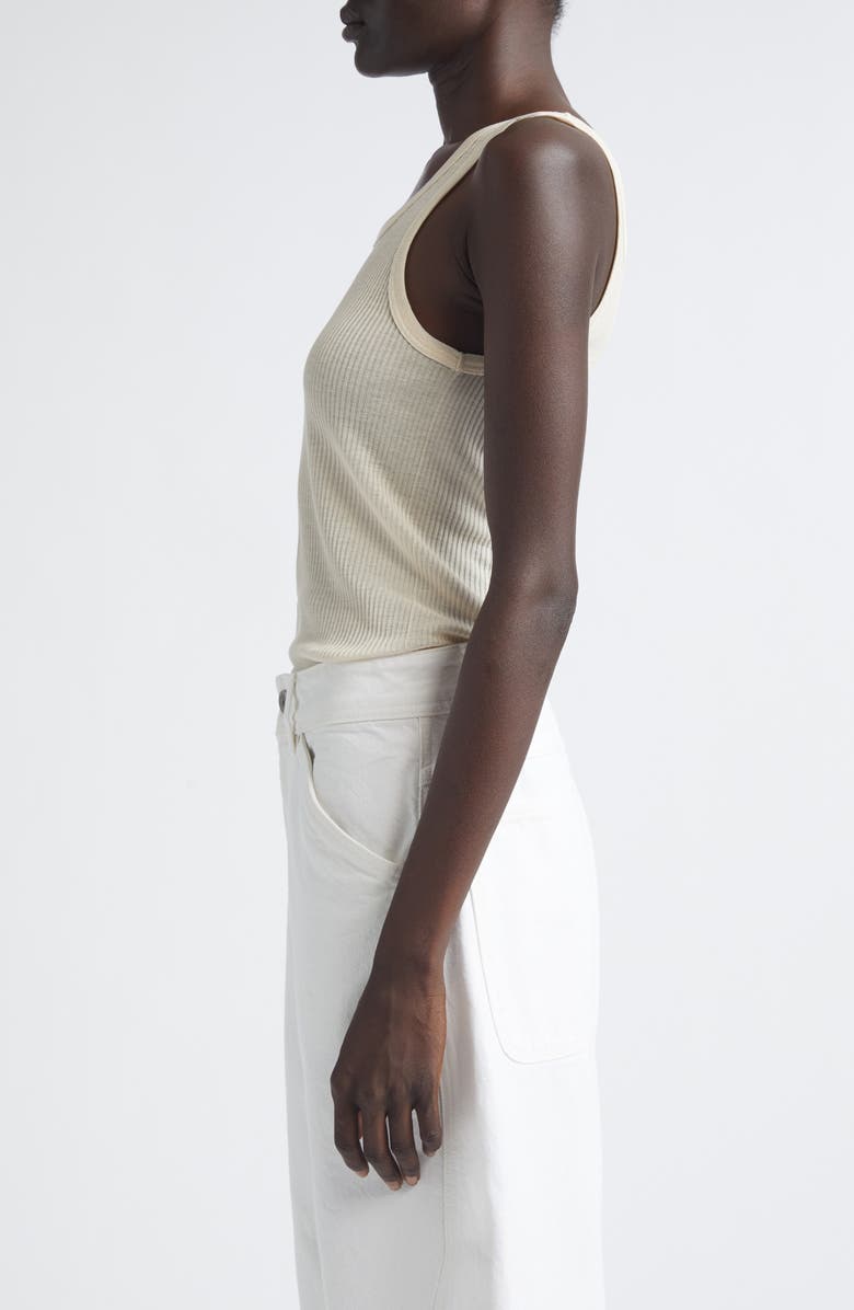 Lemaire Rib Scoop Neck Tank, Alternate, color, Jasmine