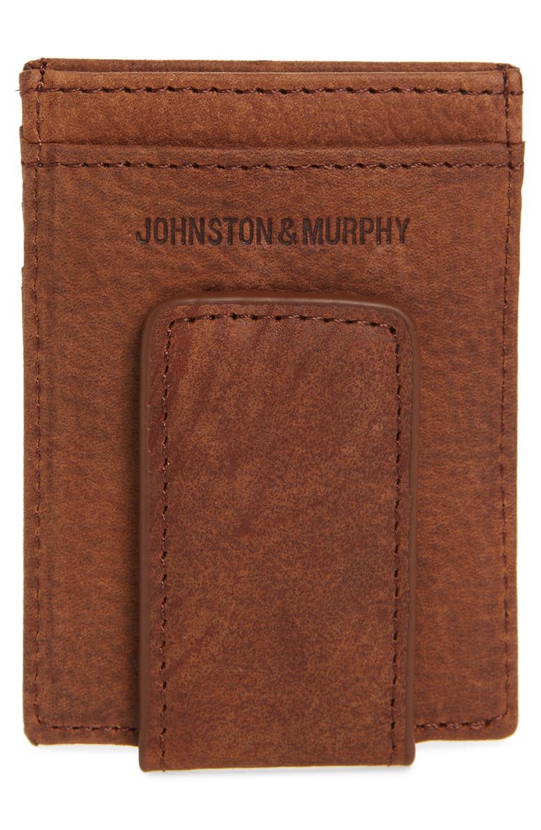 Johnston & Murphy Leather Front Packet Wallet, Alternate, color, 