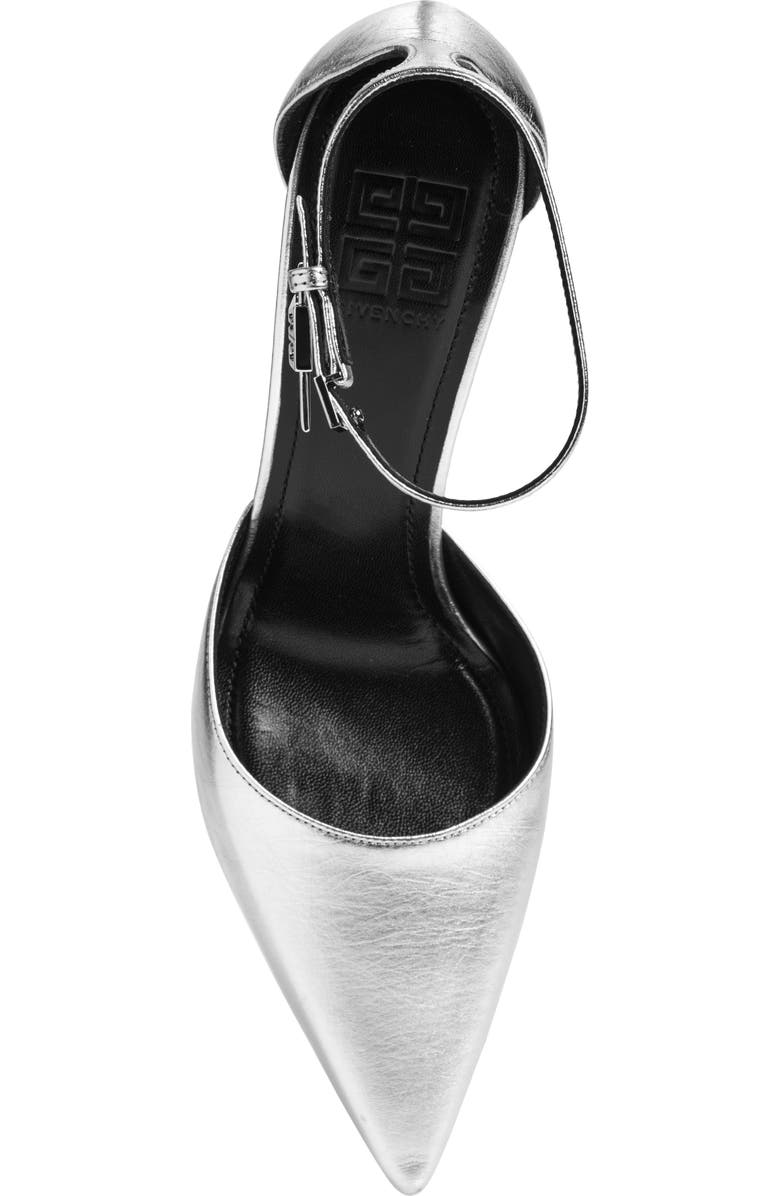Givenchy G-Lock Pointed Toe Platform Pump, Alternate, color, Silvery
