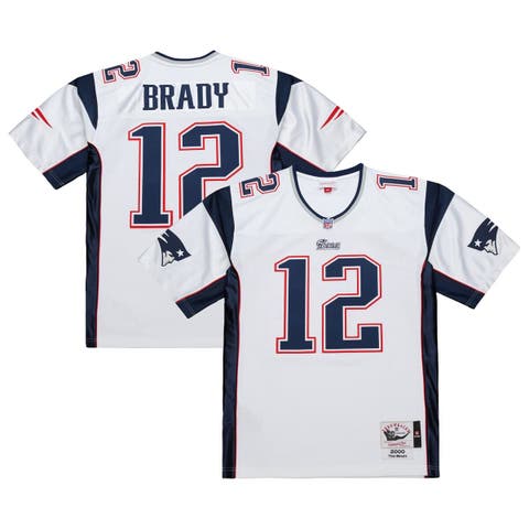 Men's Mitchell & Ness Tom Brady White New England Patriots 2000 Authentic Jersey