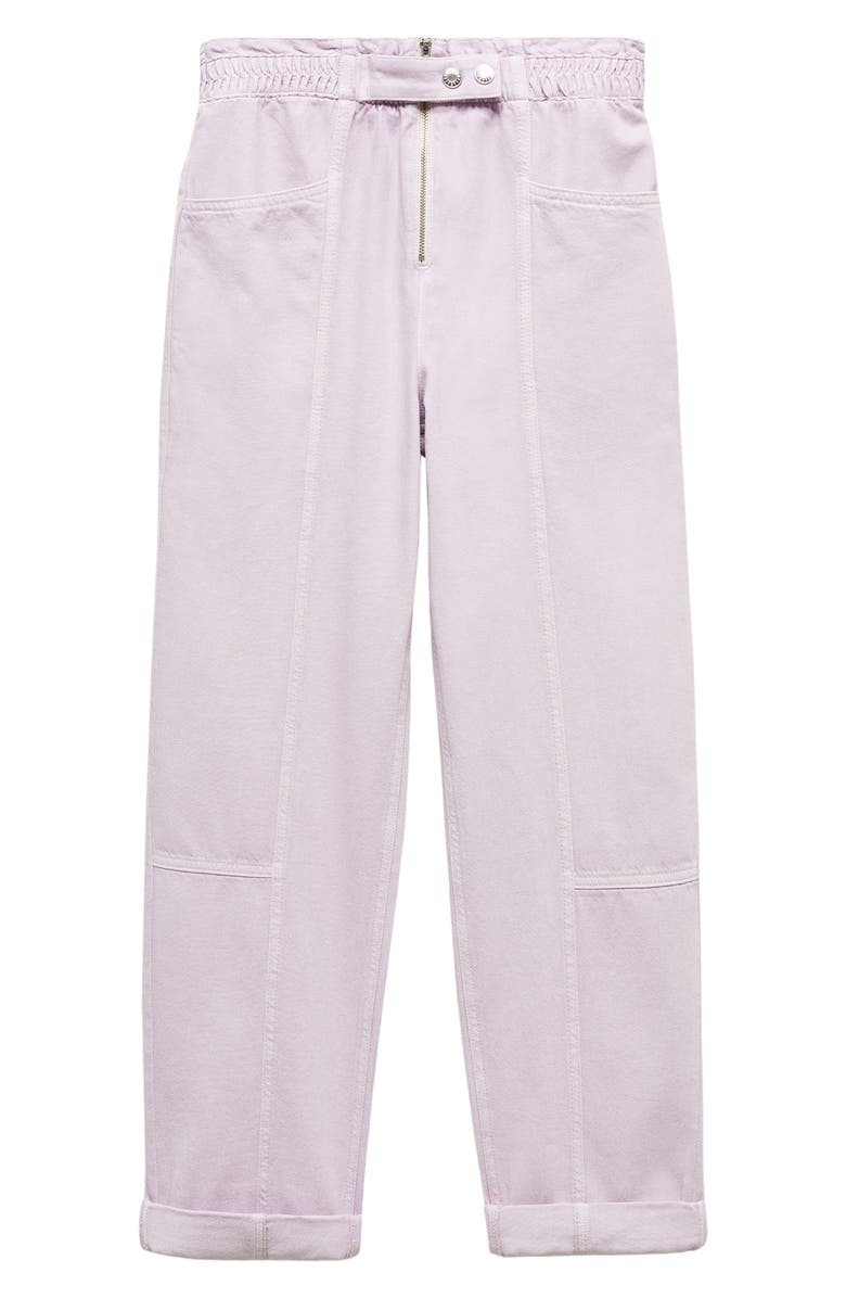 MANGO High Waist Crop Jeans, Alternate, color, 