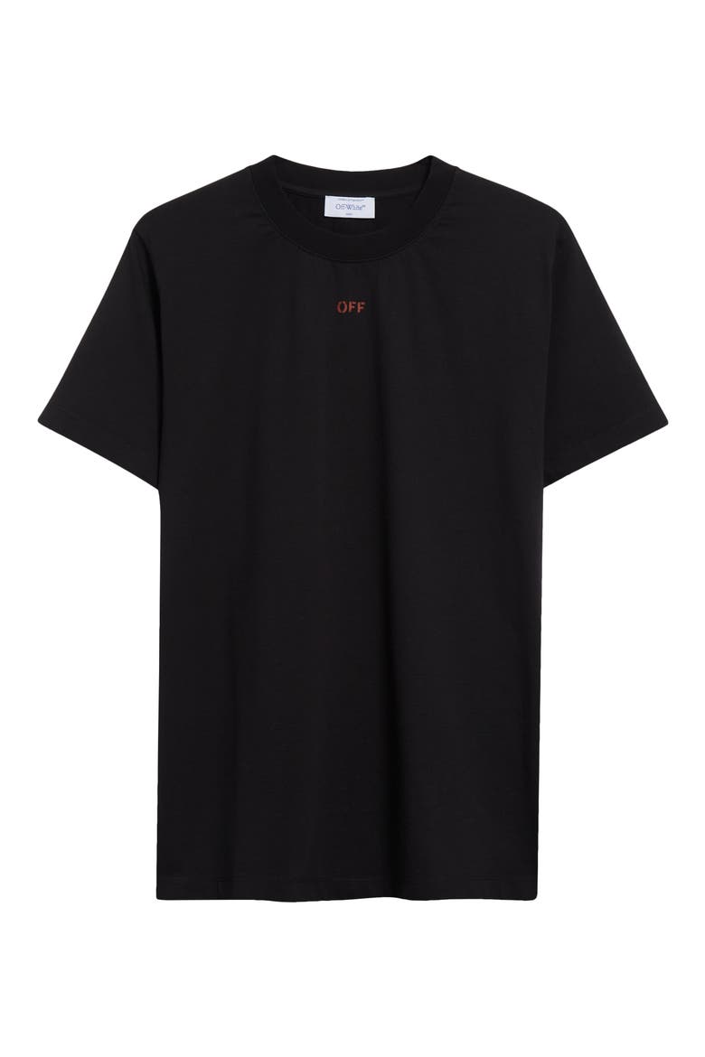 Stamp Logo Slim Cotton Graphic T-Shirt, Alternate, color, BLACK - RED