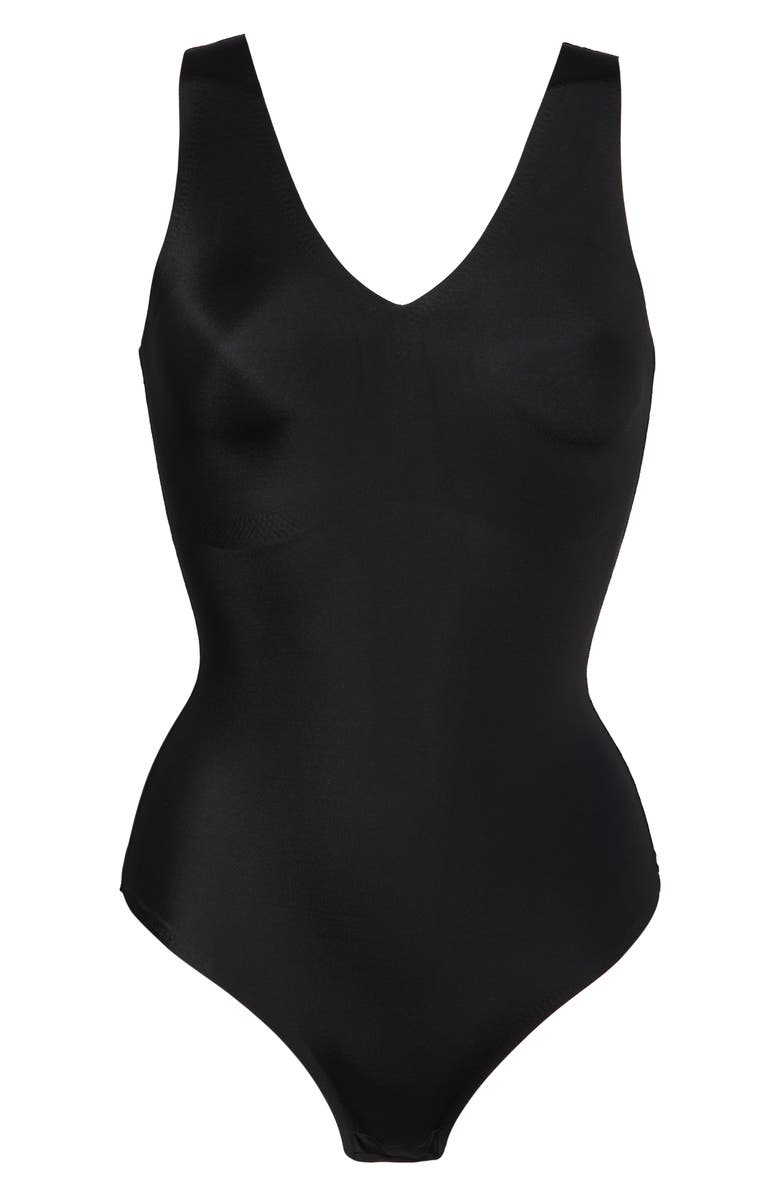True & Co . True Body V-Neck Thong Bodysuit, Alternate, color, 