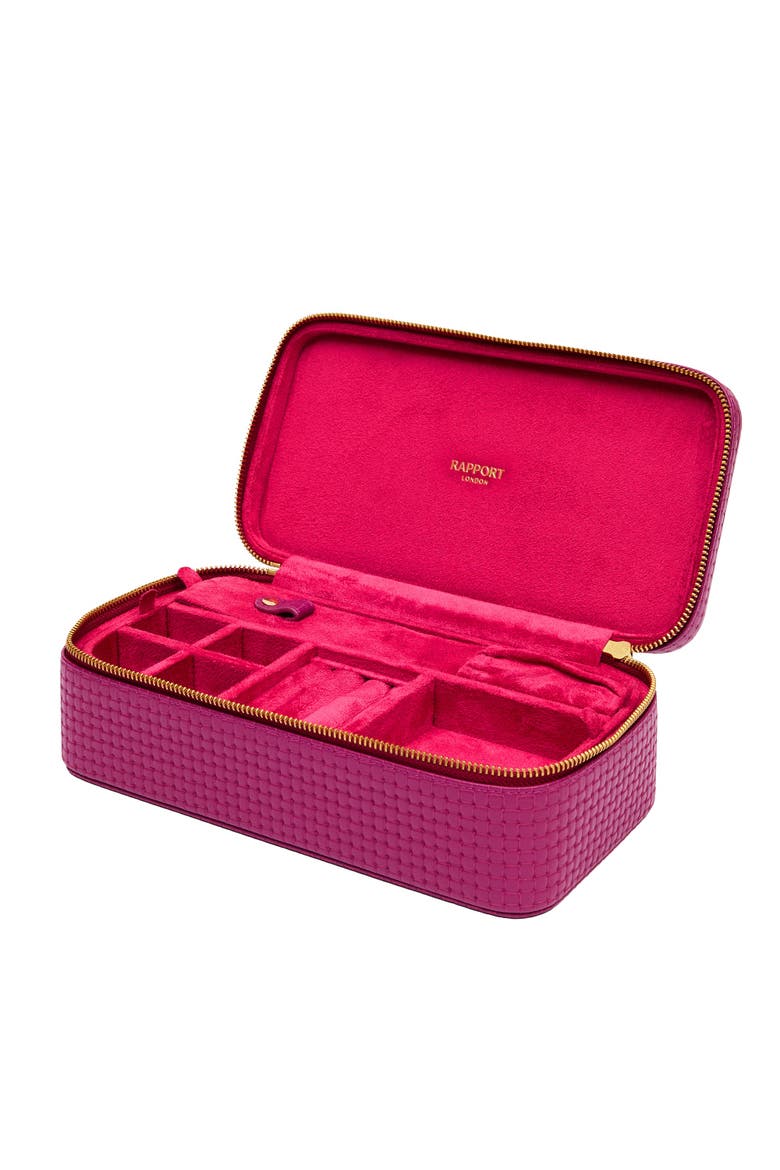Charlotte Jewelry Case, Alternate, color, Pink