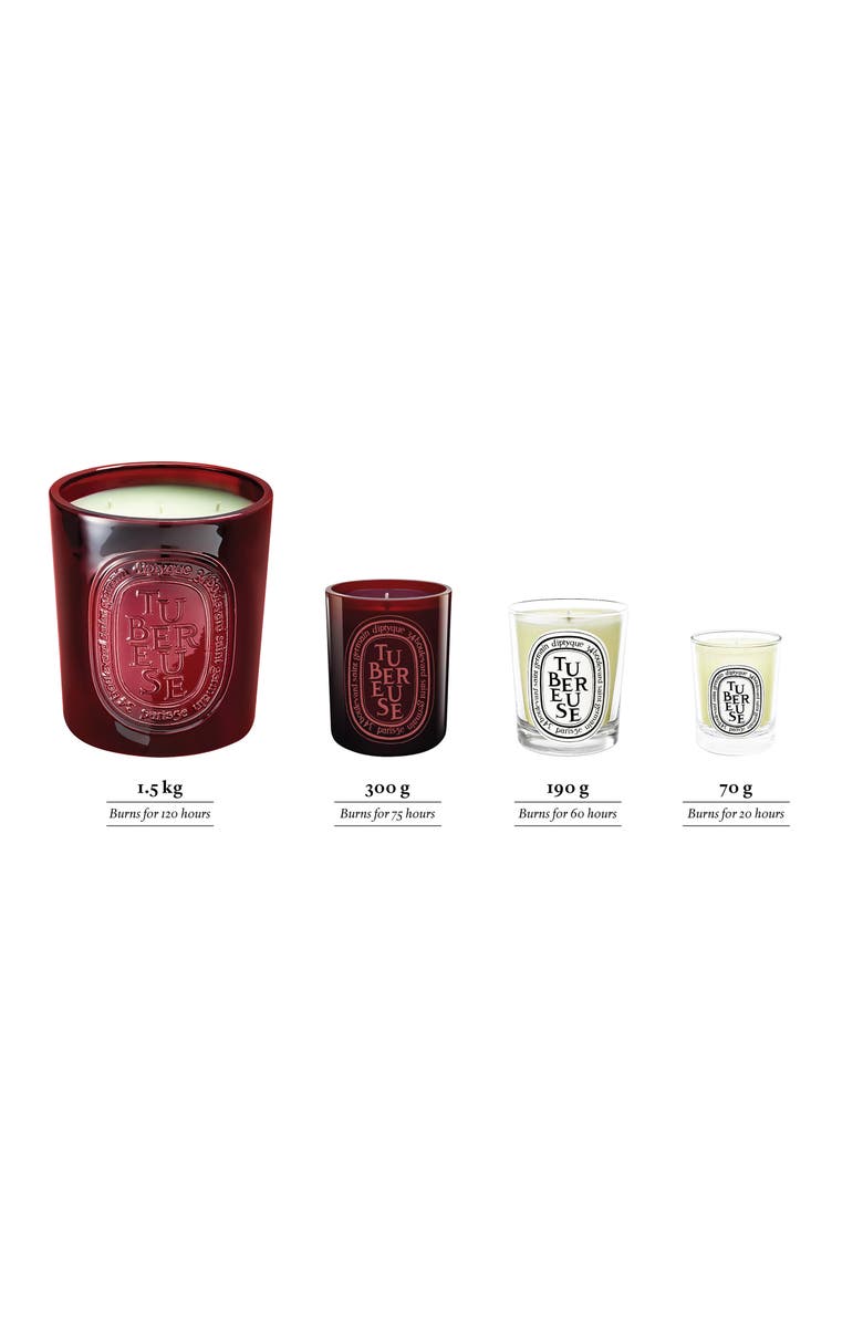 Diptyque Tubéreuse (Tuberose) Large Scented Candle, Alternate, color, Red Vessel