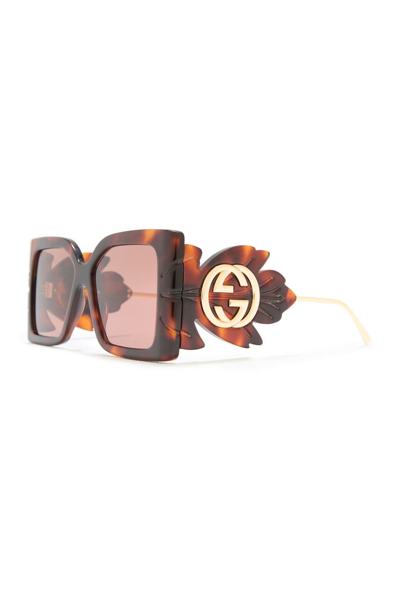Gucci 56mm Oversized Square Sunglasses, Alternate, color, 