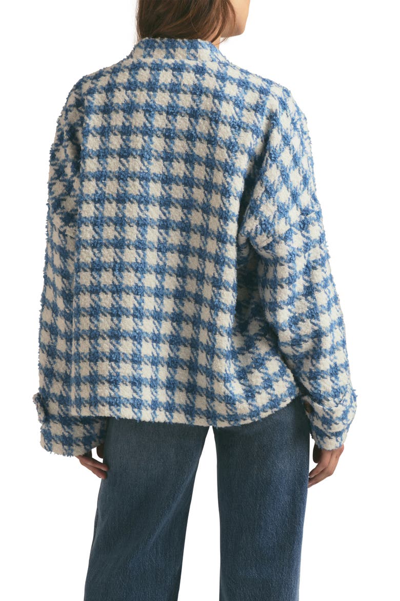 The Timeless Houndstooth Tweed Jacket, Alternate, color, BLUE JAY HOUNDSTOOD