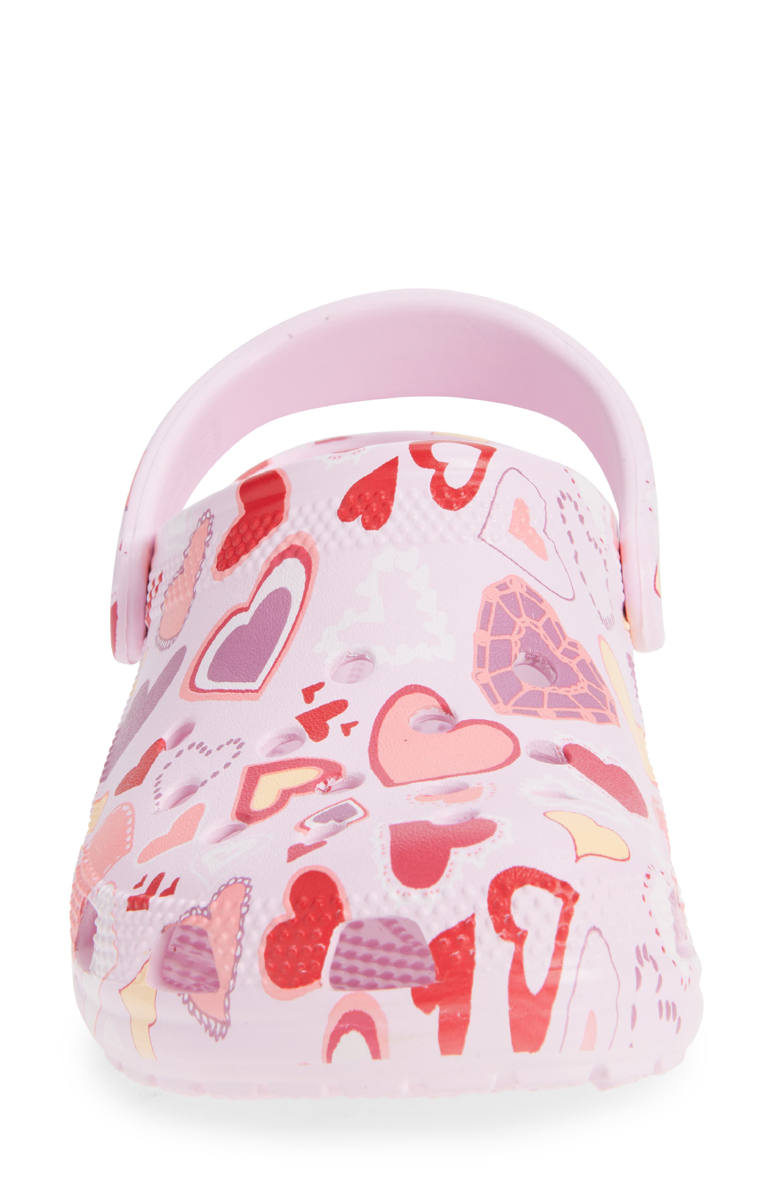 CROCS Classic V-Day Clog, Alternate, color, Pink Milk/ Hearts