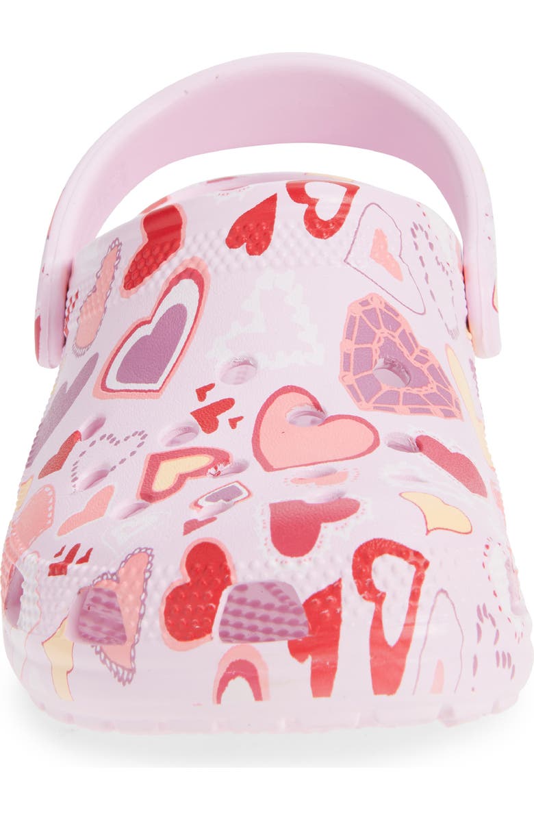 CROCS Classic V-Day Clog, Alternate, color, Pink Milk/ Hearts