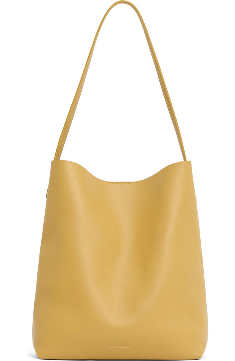 Mansur Gavriel Everyday Cabas Leather Tote, Main, color, Paglia