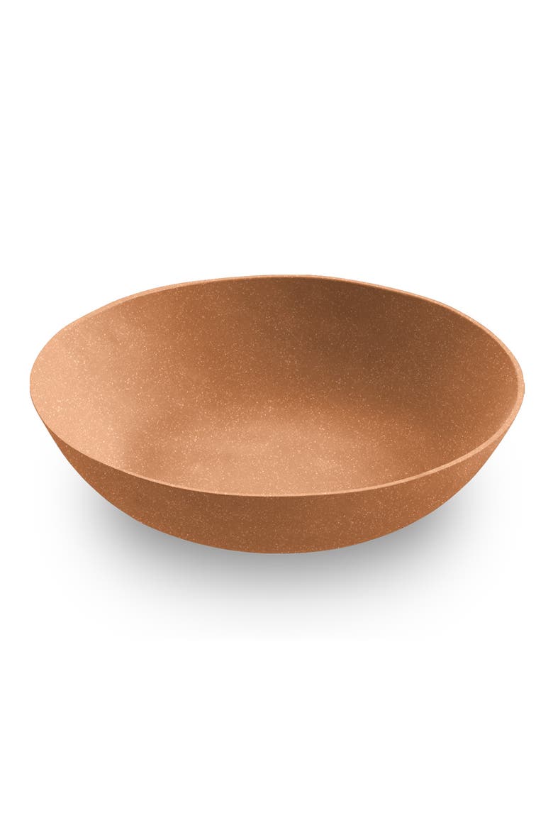 Planta Matte Terracotta Set of Six Melamine Low Bowls, Main, color, BROWN