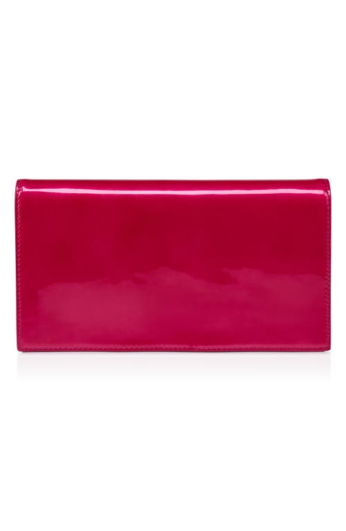 Christian Louboutin Loubi52 Clutch Bag In Patent Perle Leather