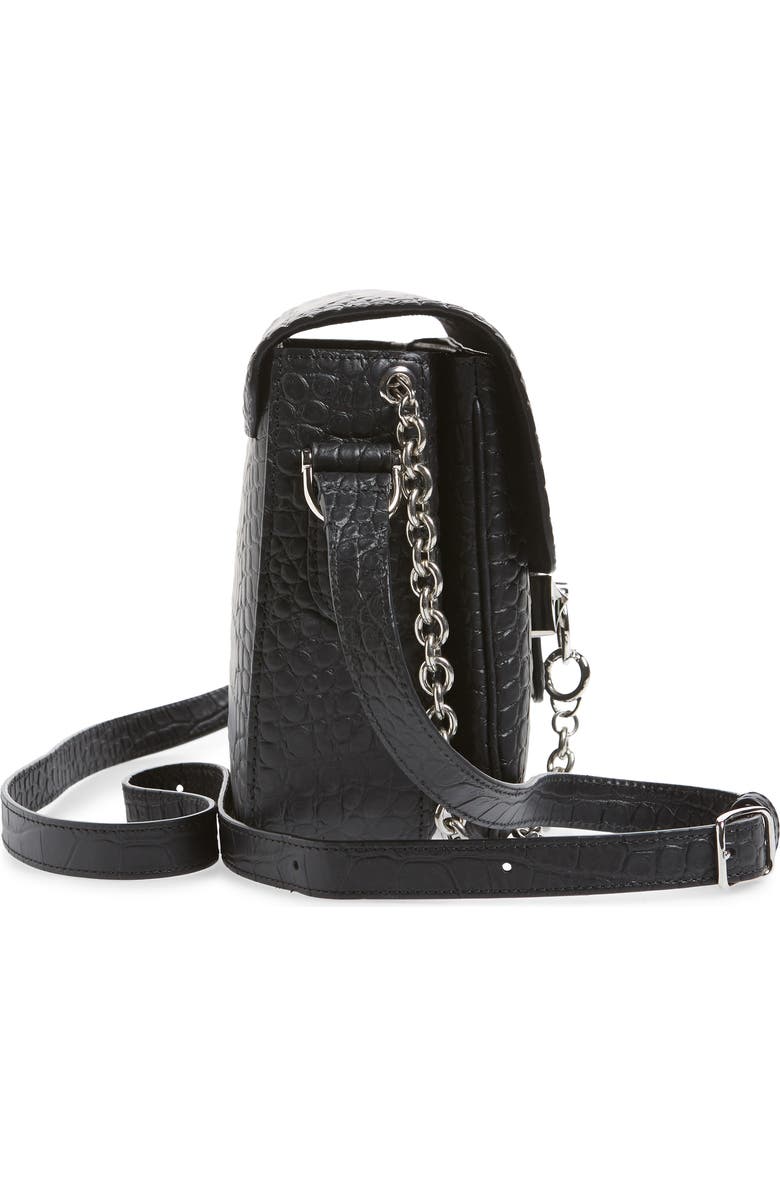 Mulberry Keeley Croc Embossed Leather Satchel, Alternate, color,