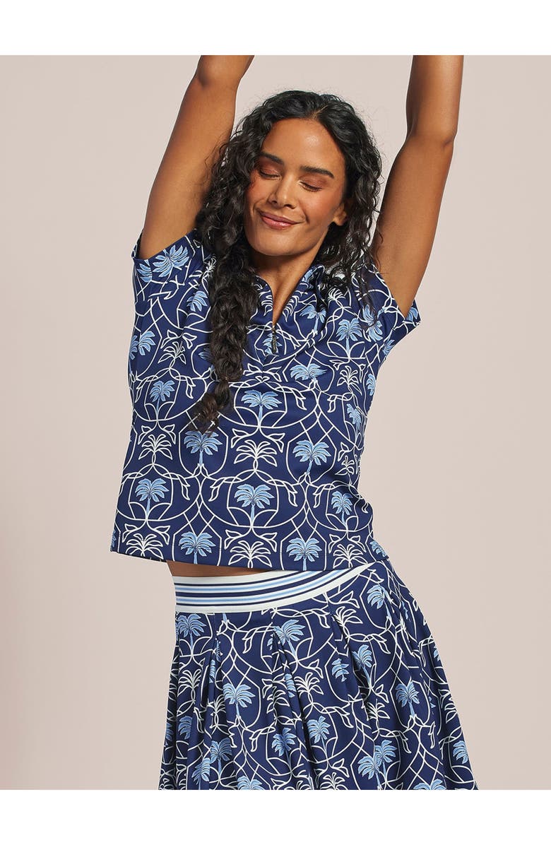 Tori Richard Palm Royale Mira Polo, Alternate, color, Navy