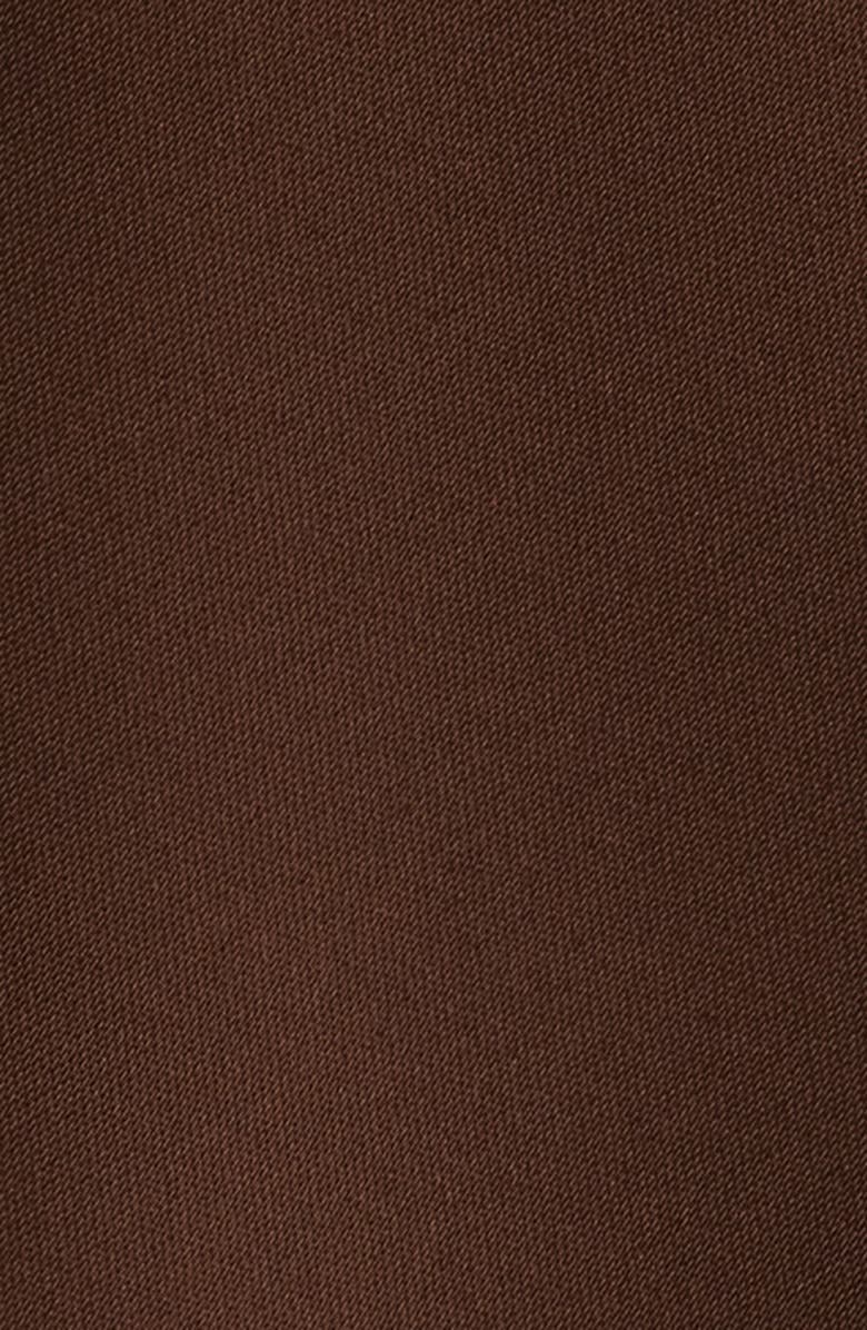 LoveShackFancy Elloryn Lace Satin Camisole, Alternate, color, Chocolate Brown