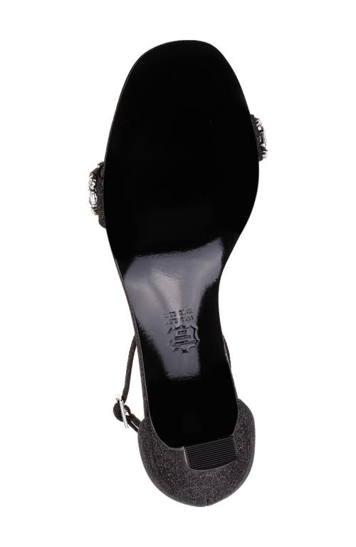 Nina Britany Ankle Strap Sandal In Black Fantasy Net