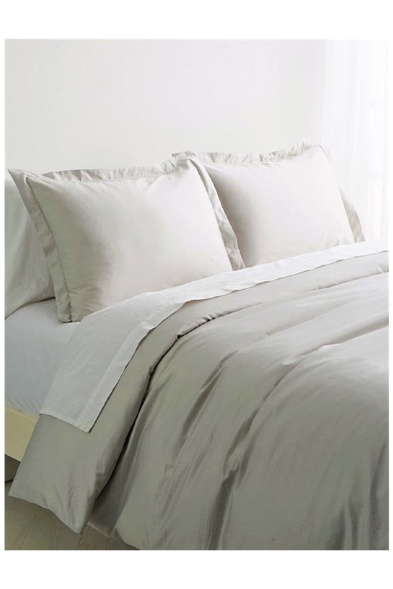 500 Thread Count Egyptian Cotton Duvet Set, Alternate, color, LIGHT GREY