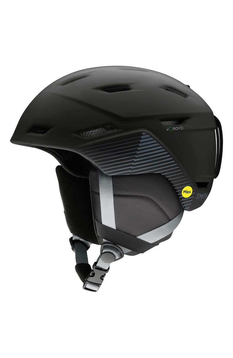 Smith Mission MIPS Snow Helmet, Main, color, Matte Black Stripes