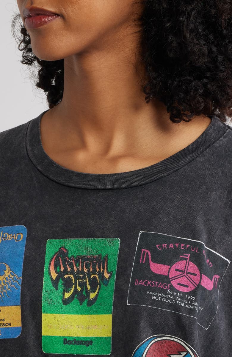 Daydreamer Grateful Dead Backstage Merch Cotton Graphic T-Shirt, Alternate, color, Reactive Black Acid